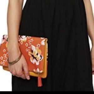Rachel Pally Reversible Zahara Canvas/Vegan Leather Clutch